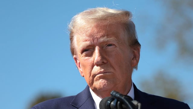 Former President Trump on Oct. 21 in Swannanoa, North Carolina. Photo: Win McNamee/Getty Images