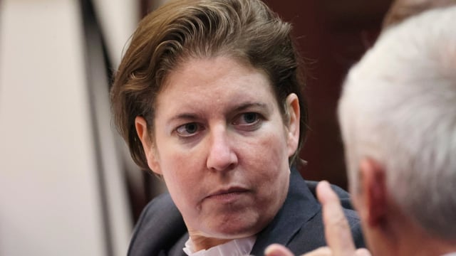 Defendant Sarah Boone, charged with leaving her boyfriend to die after he was zipped into a suitcase in their home