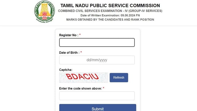 TNPSC group 4 result 2024 announced at tnpsc.gov.in