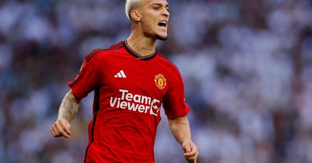 Soccer Football - Premier League - Tottenham Hotspur v Manchester United - Tottenham Hotspur Stadium, London, Britain - August 19, 2023 Manchester United's Antony reacts Action Images via Reuters/Andrew Couldridge/File Photo