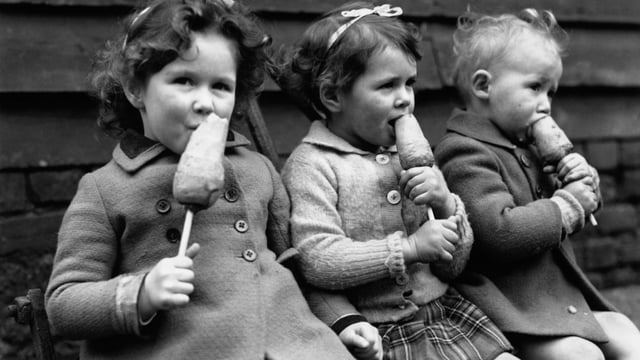 When ice cream was not available, children enjoyed healthy snacks like carrots on sticks
