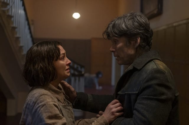 Zara Devin as Sarah Raymond and Cillian Murphy as Bill Furlong in &#39;Small Things Like These&#39; (Photo: Enda Bowe/Lionsgate)