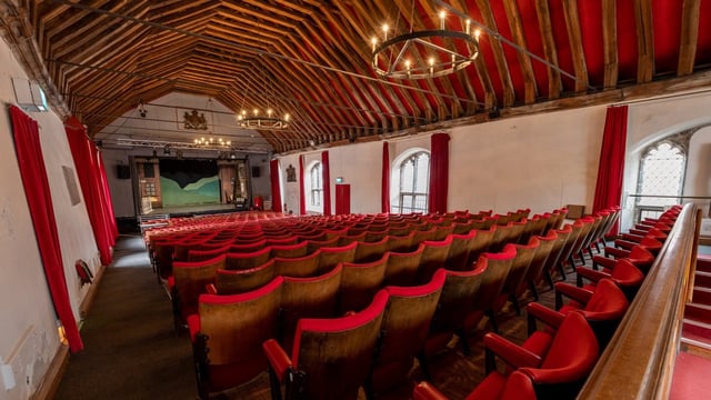 The interior of the theatre at St George's Guildhall.
