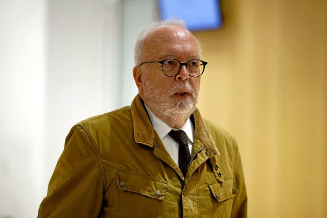 Wallerand de Saint-Just à son arrivée au tribunal correctionnel de Paris le 15 octobre.
