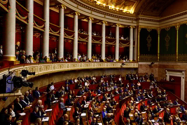 L’hémicycle de l’Assemblée nationale.