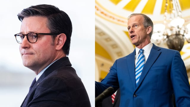 Mike Johnson and John Thune