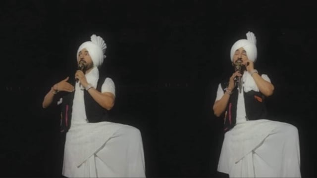 Diljit Dosanjh spoke with his fans during the Hyderabad concert. 