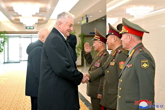 A delegation from a Russian military academy is in North Korea for a visit