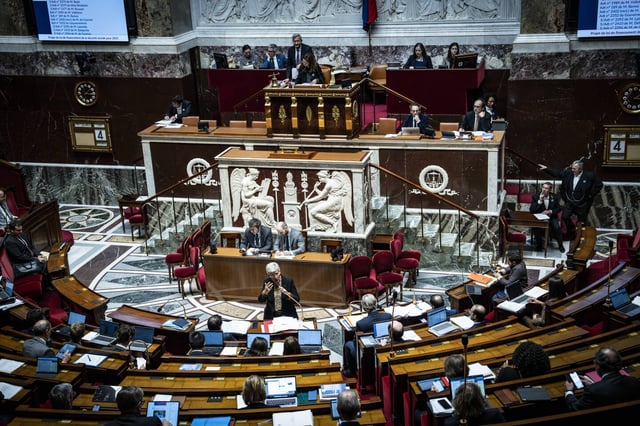 L'hémicycle de l'Assemblée nationale, le 4 novembre 2024.