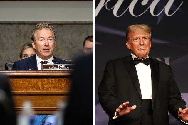 Rand Paul and Donald Trump