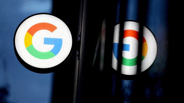 The logo for Google is seen at a Google store in Manhattan, New York City, U.S. (File image)