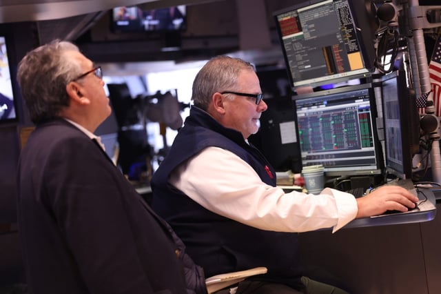 Traders work on the floor of the New York Stock Exchange on April 9, 2024. Wall Street could see an end-of-year rally that delivers a record year for the S&amp;P 500.