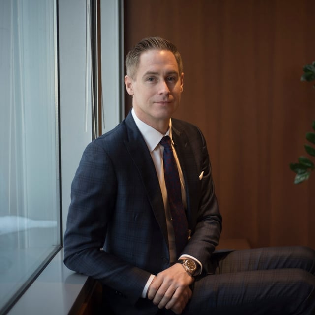 Kurt MacAlpine, the new CEO of CI Financial, poses for a photograph in downtown Toronto on Friday, December 20, 2019.  Tijana Martin/ The Globe and Mail