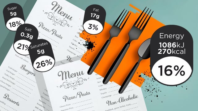 Larger food outlets have been required to publish calorie counts next to choices on menus since 2022