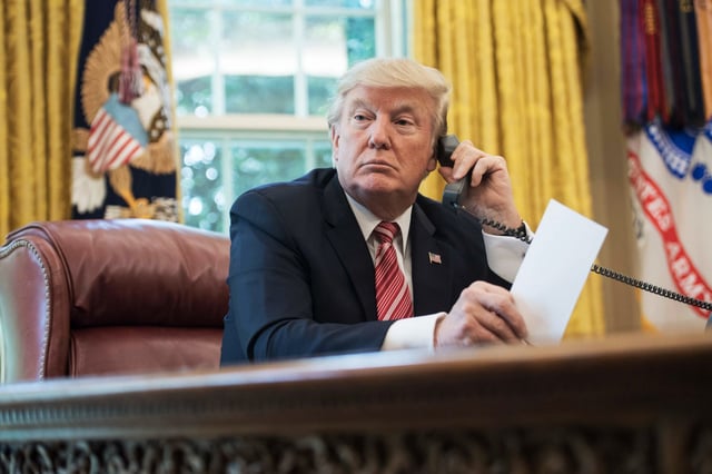 Former President Donald Trump  at the White House in on June 27, 2017.