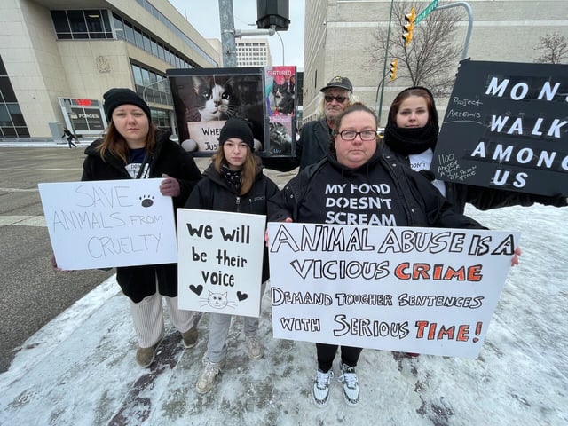 Animal rights activists 