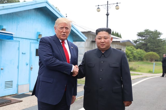 Trump Meets Kim Inside Demilitarized Zone