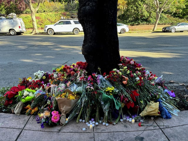 A memorial for the three young people killed in a fiery crash of a Cybertruck in Piedmont the day before Thanksgiving. The man who survived the crash was identified by his mother. 