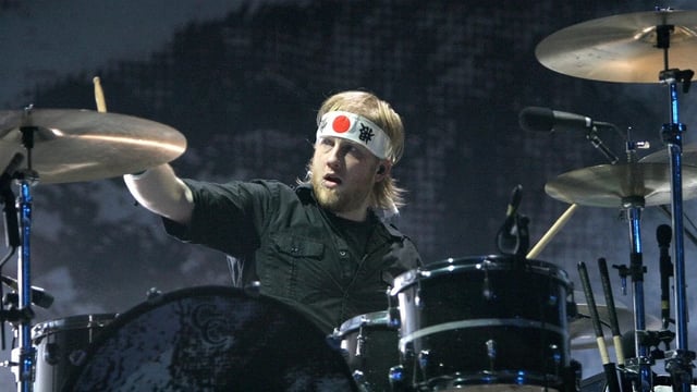 Drummer Bob Bryar of My Chemical Romance performs in concert at the Tweeter Center in Camden New Jersey (Bill McCay/WireImage)