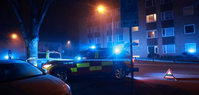 Die schwedische Polizei bei einem Tatort (Archivfoto)