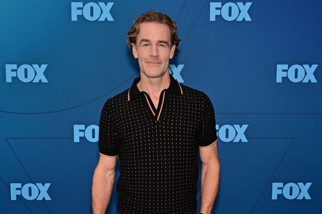 James Van Der Beek attends 2024 FOX Winter Press Day at Fox Studio Lot on November 18, 2024 in Los Angeles, California.