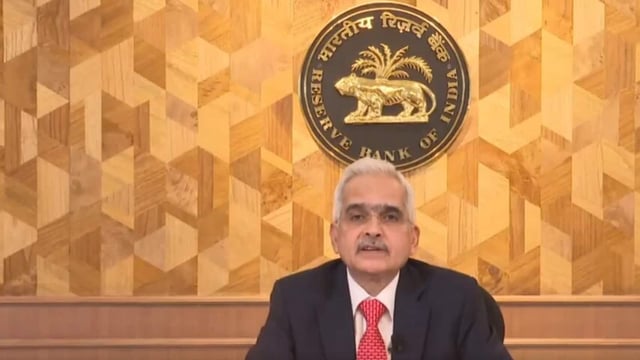 RBI Governor Shaktikanta Das addressing media on Friday (ANI)