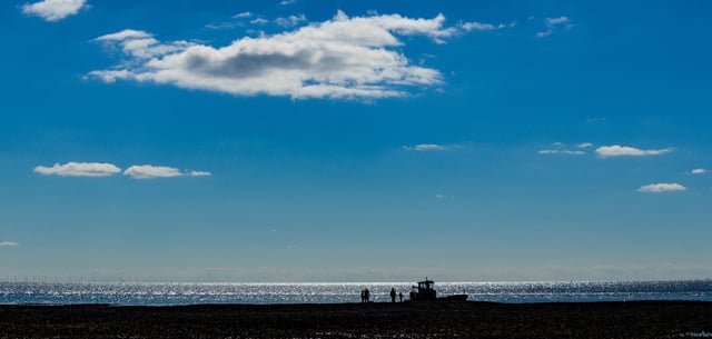 Kaum Wolken am Himmel – hier in List auf der Insel Sylt