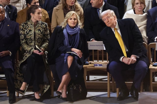Jill Biden and Donald Trump