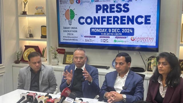 The event will feature 40 teams comprising 300 students from nine states and participants are expected to address seven critical problems presented by prominent ministries and central agencies, including the ministry of home affairs (MHA), ministry of jal shakti, Narcotics Control Bureau (NCB) and the National Disaster Response Force (NDRF). (HT Photo)