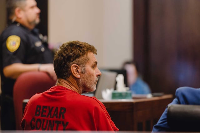 James Val Cotter, the business partner of Brad Simpson, appears in a pretrial hearing on Nov. 4 related to the disappearance of Suzanne Simpson. He has been indicted on charges related to the case.