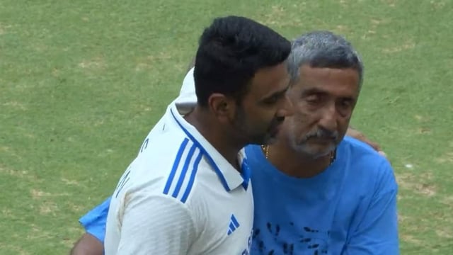 File photo of Ashwin with his father Ravichandran