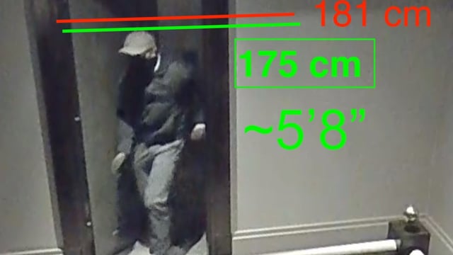 The masked intruder, who wore gloves and a grey baseball hat, grabbed handfuls of jewellery and shoved them into his backpack