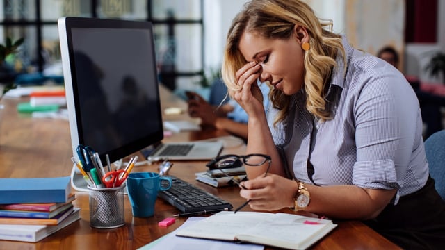 Malaise is more likely to be caused by work pressures than personal problems such as family responsibilities