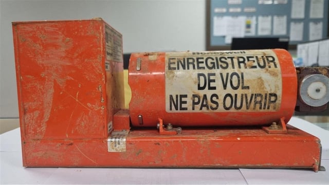 This undated handout photo taken at an undisclosed location an released on January 1, 2025 by South Korea's Ministry of Land, Infrastructure, and Transport shows the cockpit voice recorder (CVR) retrieved from Jeju Air flight 2216 which crashed killing 179 people. 