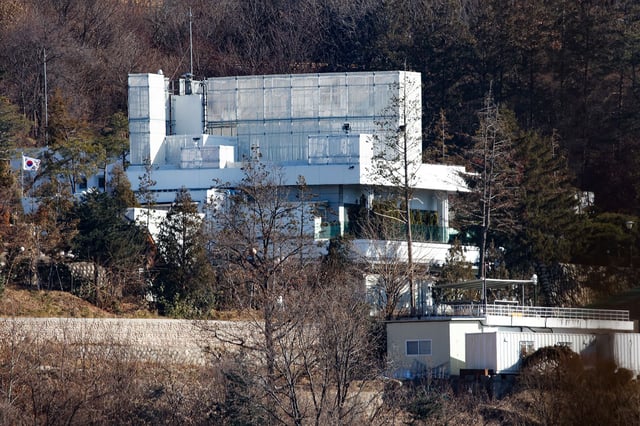 President Yoon Suk Yeol has holded up at the presidential residence in Hannam-dong, Yongsan-gu, in Seoul, South Korea, pictured on January 9, 2025.