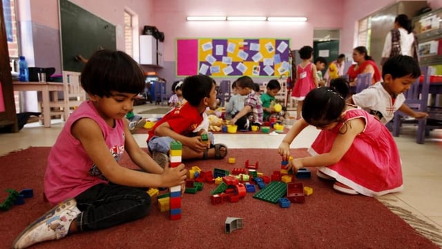 Delhi Nursery Admission 2025-26: Private schools will release the first merit list for entry-level classes today (Ajay Aggarwal / HT File Photo)