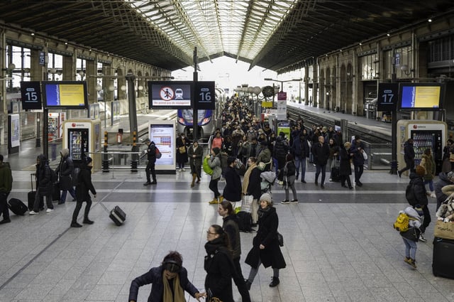 La gare du Nord, le 4 janvier 2025.