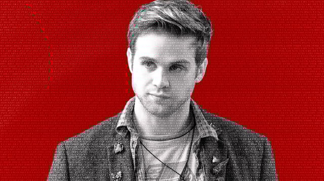 A photo illustration of Leo Woodall in &#39;Prime Target&#39;
