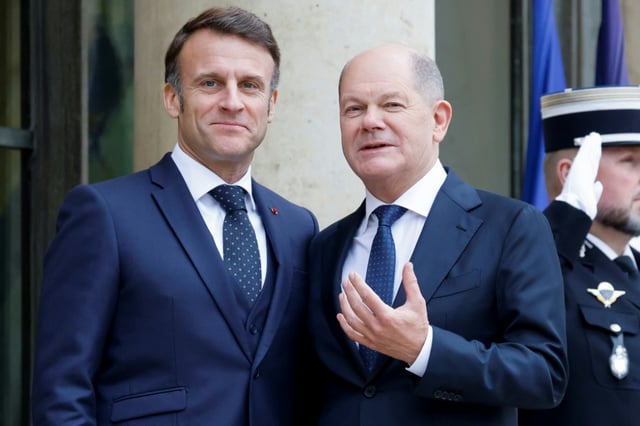 France and Germany will 'assertive' in dealings with Trump, Scholz said