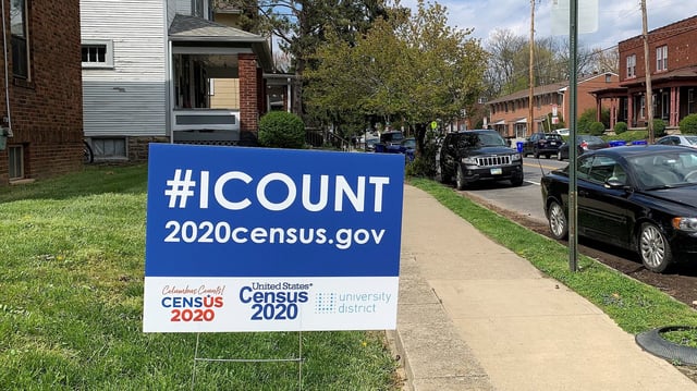 2020 Census sign