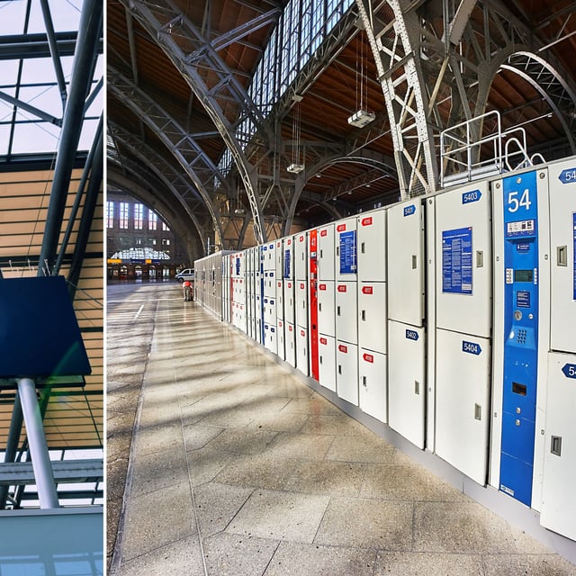 Polizisten machen einen ungewöhnlichen Fund am Erfurter Hauptbahnhof. (Fotomontage) 