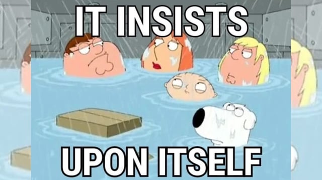 It Insists Upon Itself