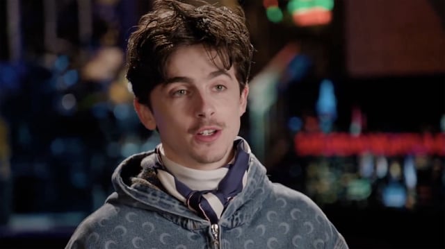 Timothée Chalamet in this week's 'SNL' promo.