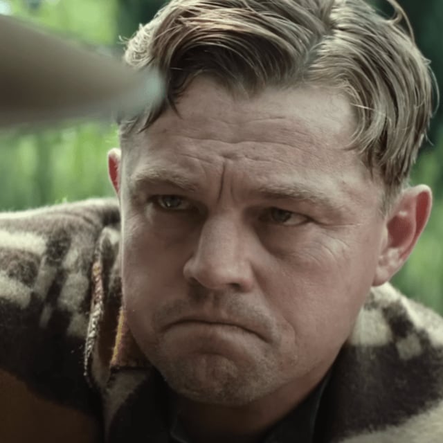 Leonardo DiCaprio as Ernest Burkhart in Killers of the Flower Moon