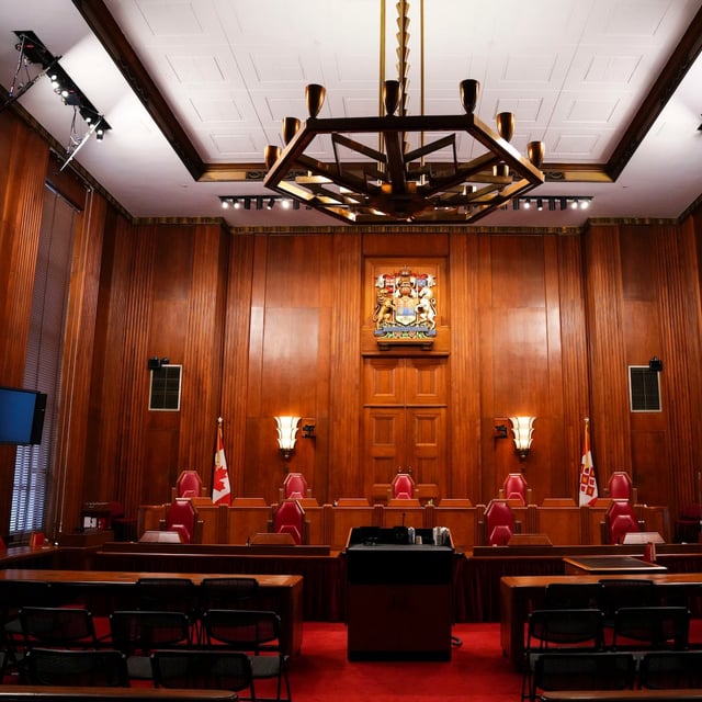 The main courtroom at the Supreme Court of Canada on Nov. 28, 2022.