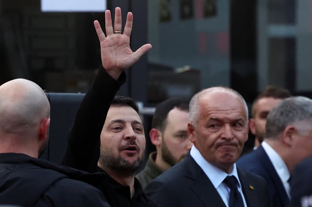 Le président ukrainien Zelensky, mercredi à Davos.
