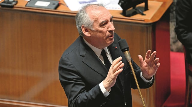Le premier ministre François Bayrou à l’Assemblée nationale.
