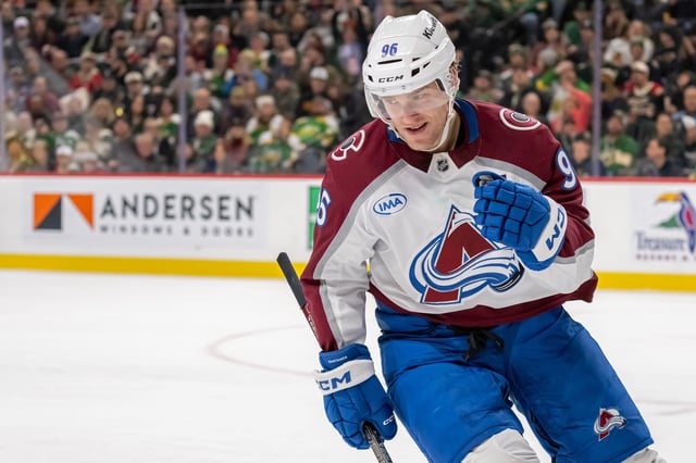 Mikko Rantanen was traded to the Carolina Hurricanes on Friday night.