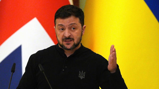 Le président ukrainien Volodymyr Zelensky.