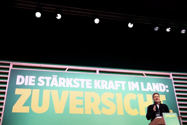Auf großer Bühne: Robert Habeck